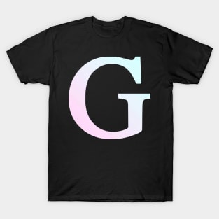 The Letter G Cool Colors Design T-Shirt